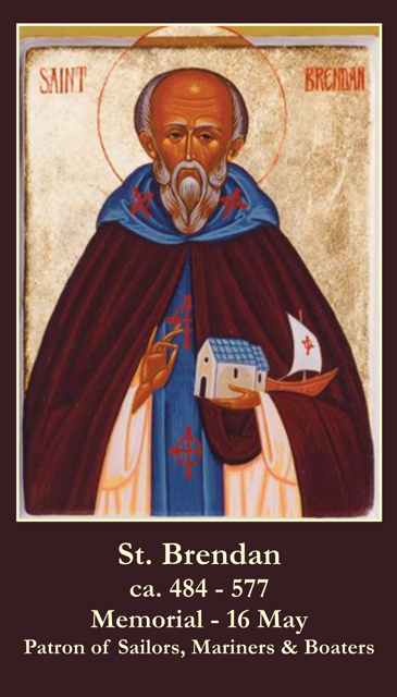 St. Brendan Prayer Card